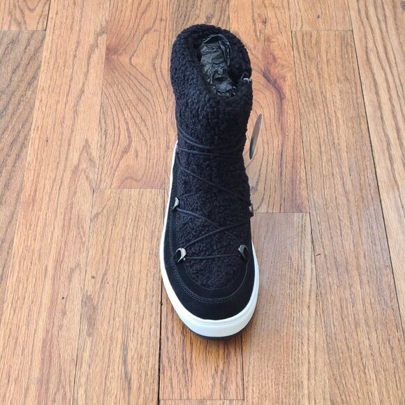 Blondo Sanity Black Waterproof Suede Faux Fur Winter Snow Boots Women Bootie 10 - Picture 11 of 14